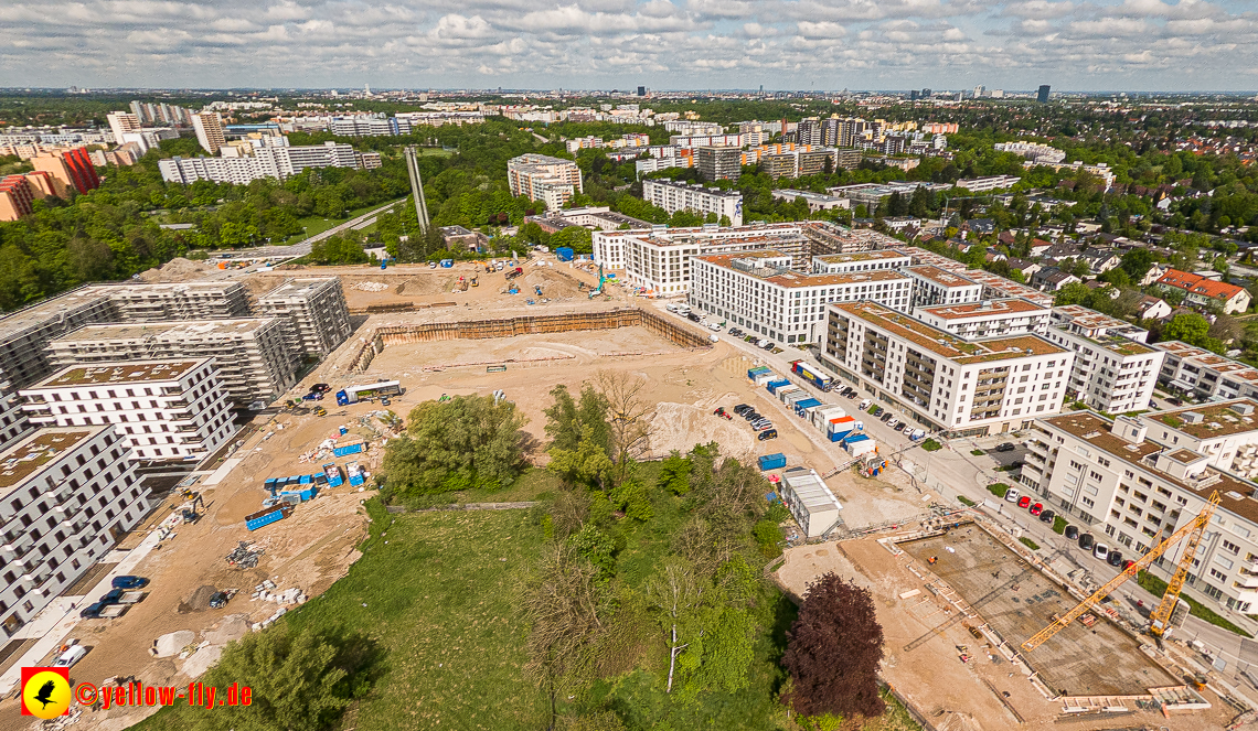 17.05.2023 - Baustelle Alexisquartier und Pandion Verde in Neuperlach
